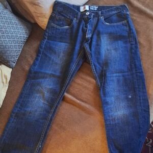 Quiksilver Dark Blue Straight Jeans